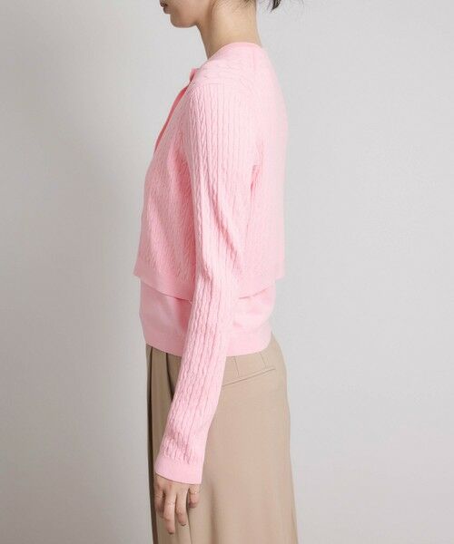 ROPE' / ロペ カーディガン・ボレロ | ミニケーブルセパレートカーディガン（アンサンブル）/ イージーケア | 詳細13