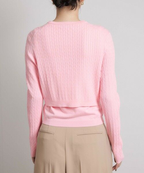 ROPE' / ロペ カーディガン・ボレロ | ミニケーブルセパレートカーディガン（アンサンブル）/ イージーケア | 詳細14
