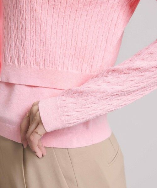 ROPE' / ロペ カーディガン・ボレロ | ミニケーブルセパレートカーディガン（アンサンブル）/ イージーケア | 詳細17