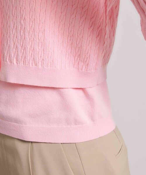 ROPE' / ロペ カーディガン・ボレロ | ミニケーブルセパレートカーディガン（アンサンブル）/ イージーケア | 詳細18