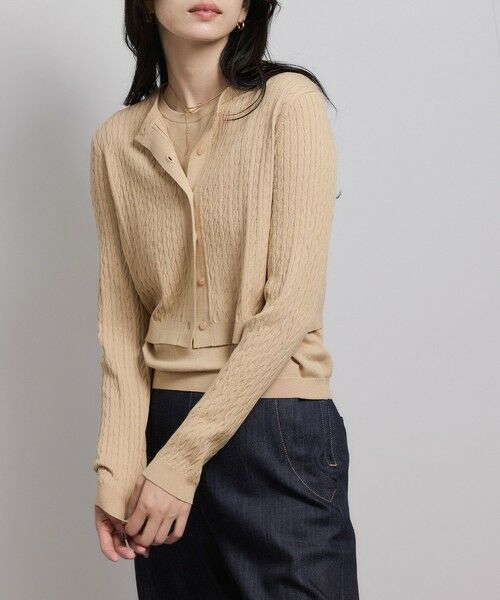 ROPE' / ロペ カーディガン・ボレロ | ミニケーブルセパレートカーディガン（アンサンブル）/ イージーケア | 詳細5