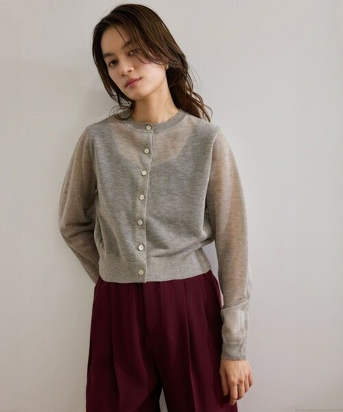 ROPE' / ロペ カーディガン・ボレロ | 【洗える】LEVITAクルーネックシアーカーディガン | 詳細10