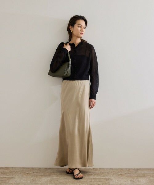 ROPE' / ロペ カーディガン・ボレロ | 【洗える】LEVITAクルーネックシアーカーディガン | 詳細13