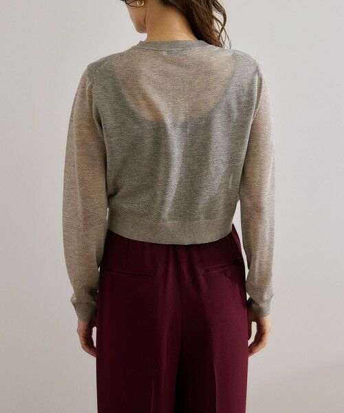 ROPE' / ロペ カーディガン・ボレロ | 【洗える】LEVITAクルーネックシアーカーディガン | 詳細4