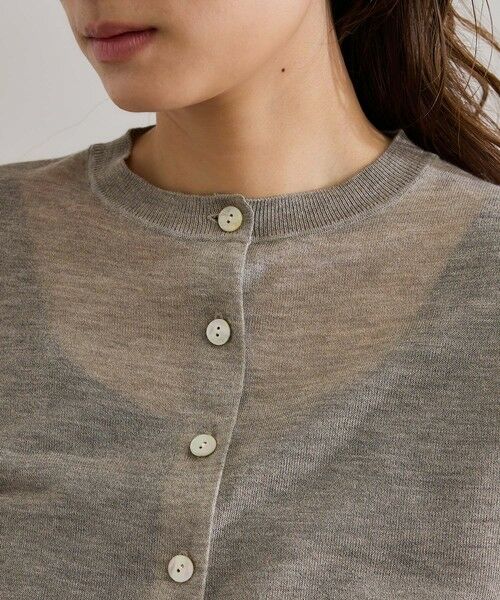 ROPE' / ロペ カーディガン・ボレロ | 【洗える】LEVITAクルーネックシアーカーディガン | 詳細5