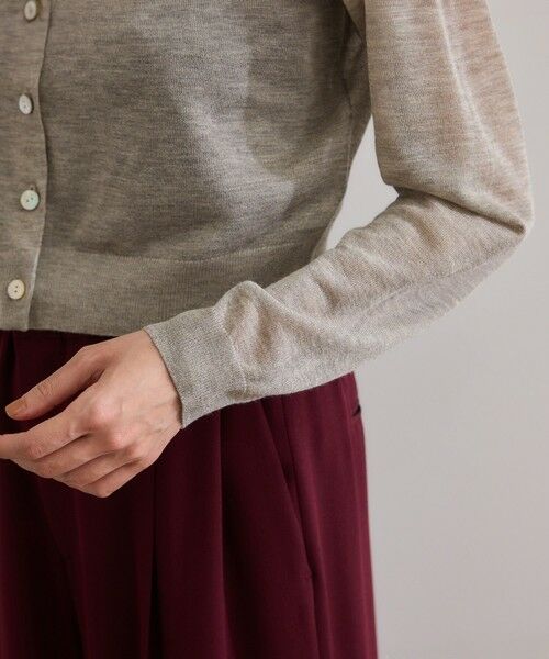 ROPE' / ロペ カーディガン・ボレロ | 【洗える】LEVITAクルーネックシアーカーディガン | 詳細6