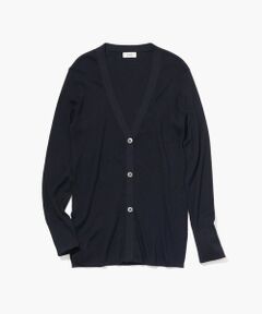 ROPE' / ロペ カーディガン・ボレロ | 【洗える】シルク100％Vネックリブロングカーデガン/スキンニット