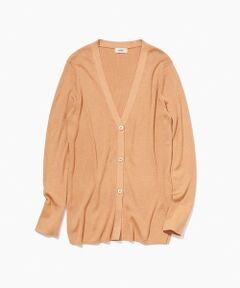 ROPE' / ロペ カーディガン・ボレロ | 【洗える】シルク100％Vネックリブロングカーデガン/スキンニット