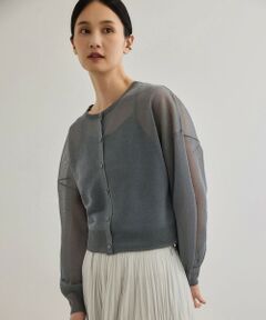 ROPE' / ロペ ニット・セーター | 【WEB・一部店舗限定】前後2WAYシアーニットカーディガン/洗える