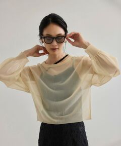 ROPE' / ロペ ニット・セーター | 【WEB・一部店舗限定】前後2WAYシアーニットカーディガン/洗える