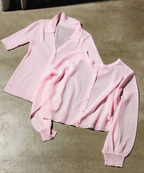 ROPE' / ロペ ニット・セーター | 【WEB・一部店舗限定】前後2WAYシアーニットカーディガン/洗える | 詳細1