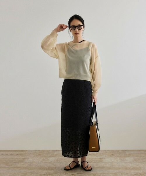 ROPE' / ロペ ニット・セーター | 【WEB・一部店舗限定】前後2WAYシアーニットカーディガン/洗える | 詳細8