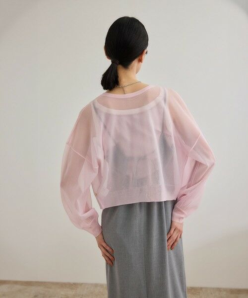 ROPE' / ロペ ニット・セーター | 【WEB・一部店舗限定】前後2WAYシアーニットカーディガン/洗える | 詳細11