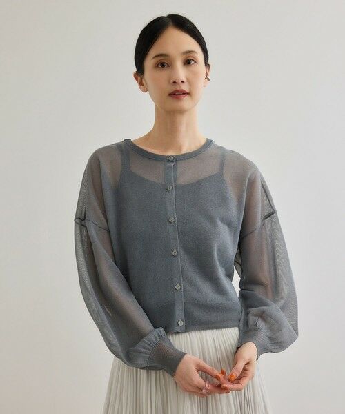 ROPE' / ロペ ニット・セーター | 【WEB・一部店舗限定】前後2WAYシアーニットカーディガン/洗える | 詳細15