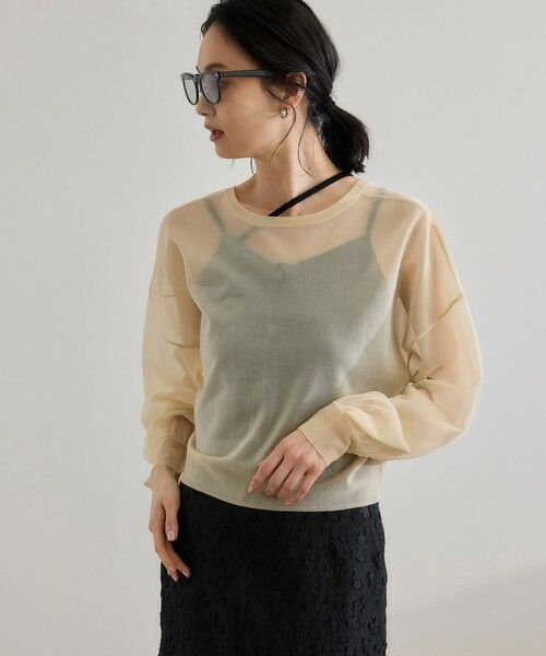 ROPE' / ロペ ニット・セーター | 【WEB・一部店舗限定】前後2WAYシアーニットカーディガン/洗える | 詳細19