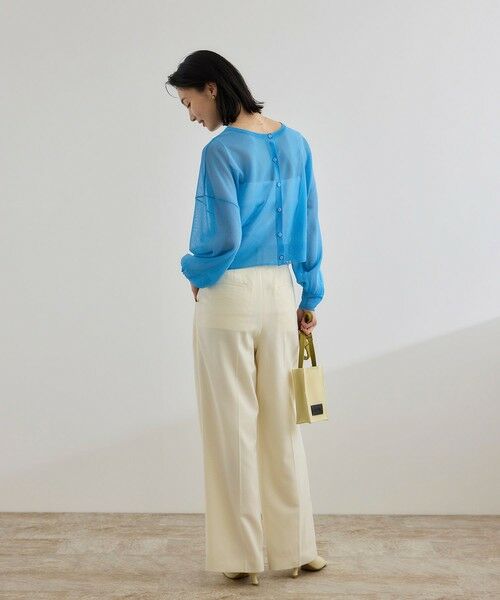 ROPE' / ロペ ニット・セーター | 【WEB・一部店舗限定】前後2WAYシアーニットカーディガン/洗える | 詳細5