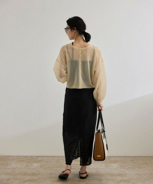 ROPE' / ロペ ニット・セーター | 【WEB・一部店舗限定】前後2WAYシアーニットカーディガン/洗える | 詳細7