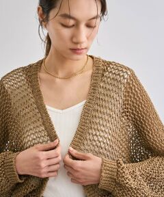 ROPE' / ロペ カーディガン・ボレロ | 【洗える】テープヤーンメッシュニットボレロ