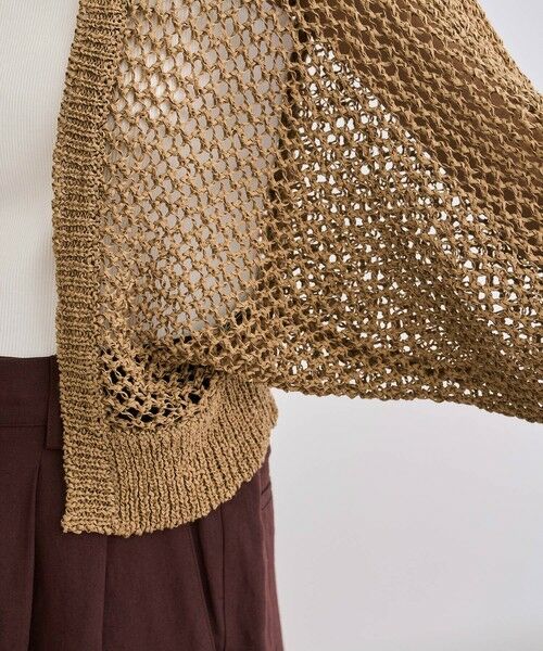 ROPE' / ロペ カーディガン・ボレロ | 【洗える】テープヤーンメッシュニットボレロ | 詳細13