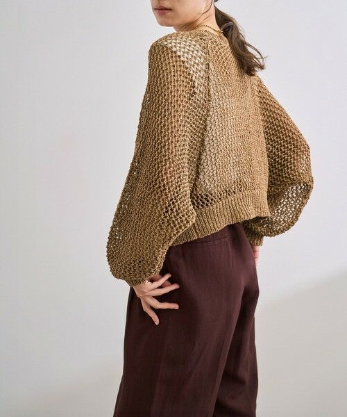 ROPE' / ロペ カーディガン・ボレロ | 【洗える】テープヤーンメッシュニットボレロ | 詳細17