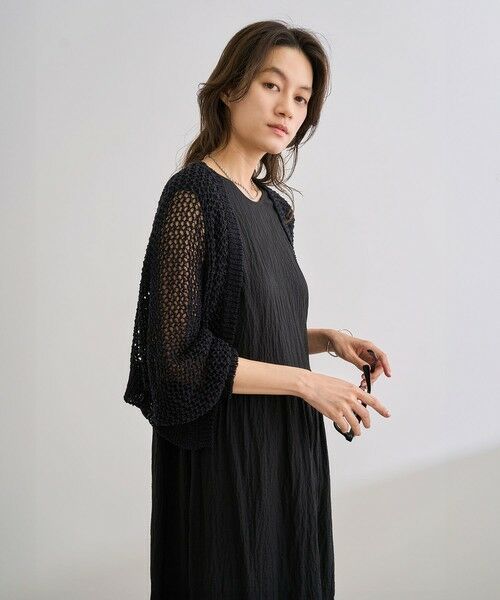ROPE' / ロペ カーディガン・ボレロ | 【洗える】テープヤーンメッシュニットボレロ | 詳細4