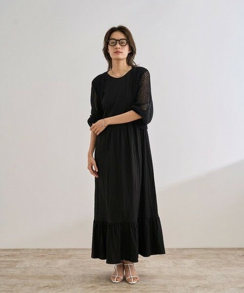 ROPE' / ロペ カーディガン・ボレロ | 【洗える】テープヤーンメッシュニットボレロ | 詳細6