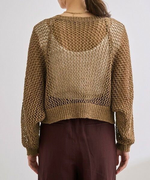 ROPE' / ロペ カーディガン・ボレロ | 【洗える】テープヤーンメッシュニットボレロ | 詳細9