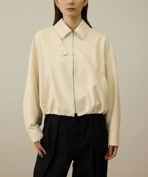 ROPE' / ロペ ブルゾン | シンセティックレザーブルゾン | 詳細11