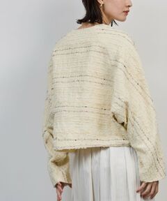 ROPE' / ロペ ノーカラージャケット | MALHIA-KENT(マリアケント) ツイードＶネックジャケット