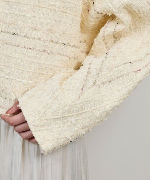 ROPE' / ロペ ノーカラージャケット | MALHIA-KENT(マリアケント) ツイードＶネックジャケット | 詳細14