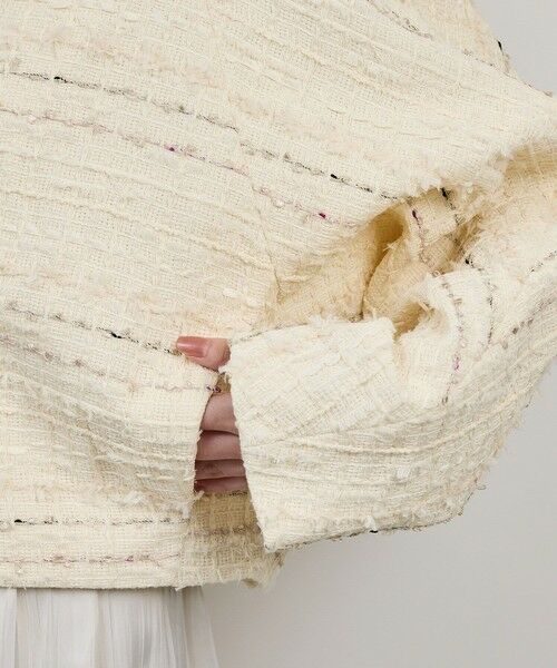ROPE' / ロペ ノーカラージャケット | MALHIA-KENT(マリアケント) ツイードＶネックジャケット | 詳細15