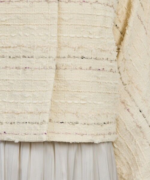 ROPE' / ロペ ノーカラージャケット | MALHIA-KENT(マリアケント) ツイードＶネックジャケット | 詳細16