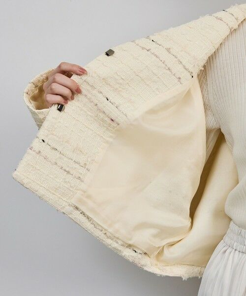 ROPE' / ロペ ノーカラージャケット | MALHIA-KENT(マリアケント) ツイードＶネックジャケット | 詳細18