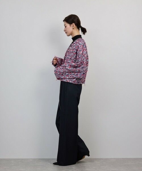 ROPE' / ロペ ノーカラージャケット | MALHIA-KENT(マリアケント) ツイードＶネックジャケット | 詳細22