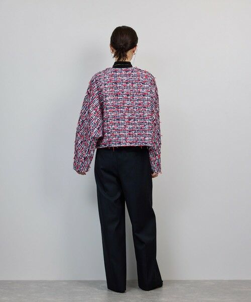 ROPE' / ロペ ノーカラージャケット | MALHIA-KENT(マリアケント) ツイードＶネックジャケット | 詳細8