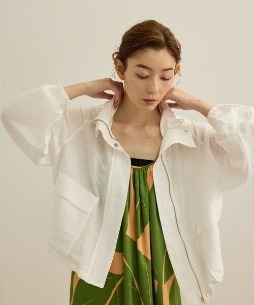 ROPE' / ロペ ブルゾン | ビスコースリネンライトマウンテンパーカー/セットアップ対応・イージーケア | 詳細3