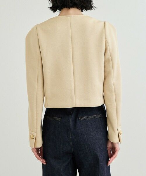 ROPE' / ロペ ノーカラージャケット | 金ボタンニットジャケット | 詳細10