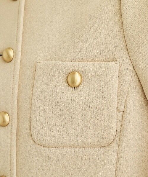 ROPE' / ロペ ノーカラージャケット | 金ボタンニットジャケット | 詳細13