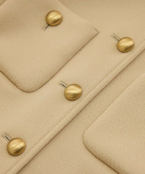 ROPE' / ロペ ノーカラージャケット | 金ボタンニットジャケット | 詳細17