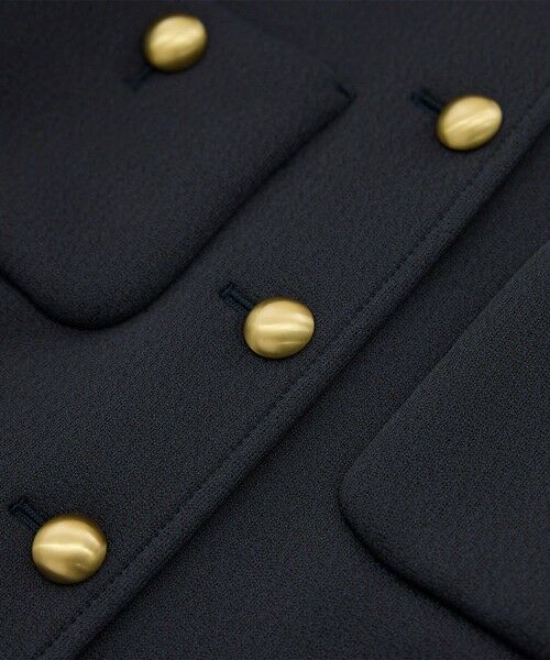 ROPE' / ロペ ノーカラージャケット | 金ボタンニットジャケット | 詳細18