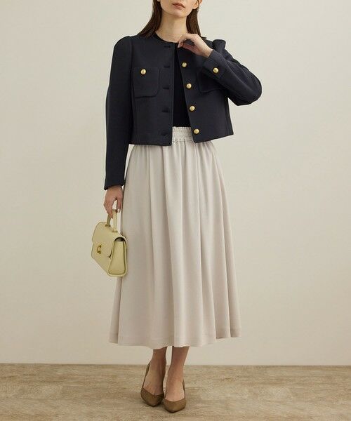 ROPE' / ロペ ノーカラージャケット | 金ボタンニットジャケット | 詳細27