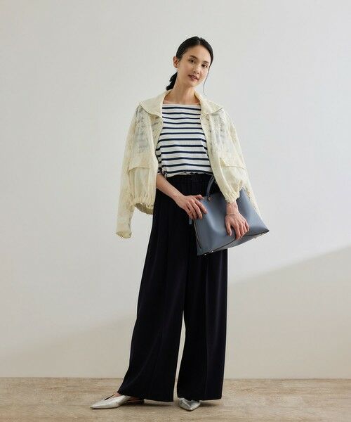 ROPE' / ロペ ブルゾン | フラワーエンブロイダリーライトブルゾン/セットアップ対応 | 詳細1