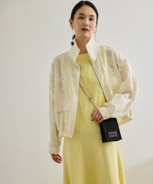 ROPE' / ロペ ブルゾン | フラワーエンブロイダリーライトブルゾン/セットアップ対応 | 詳細10