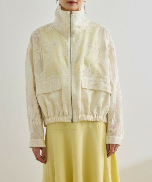 ROPE' / ロペ ブルゾン | フラワーエンブロイダリーライトブルゾン/セットアップ対応 | 詳細11