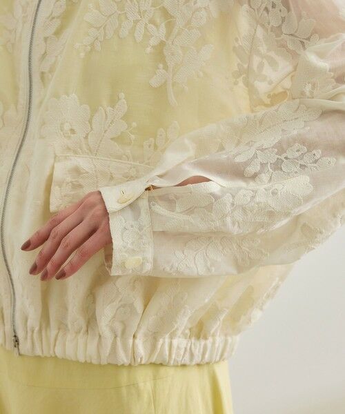 ROPE' / ロペ ブルゾン | フラワーエンブロイダリーライトブルゾン/セットアップ対応 | 詳細16