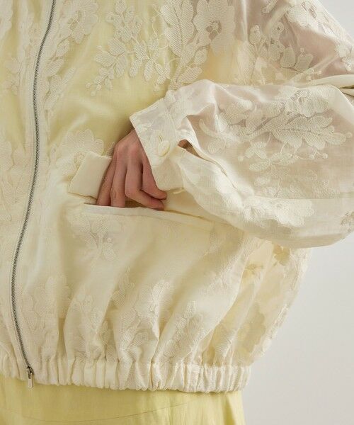 ROPE' / ロペ ブルゾン | フラワーエンブロイダリーライトブルゾン/セットアップ対応 | 詳細17