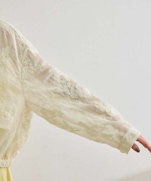 ROPE' / ロペ ブルゾン | フラワーエンブロイダリーライトブルゾン/セットアップ対応 | 詳細18