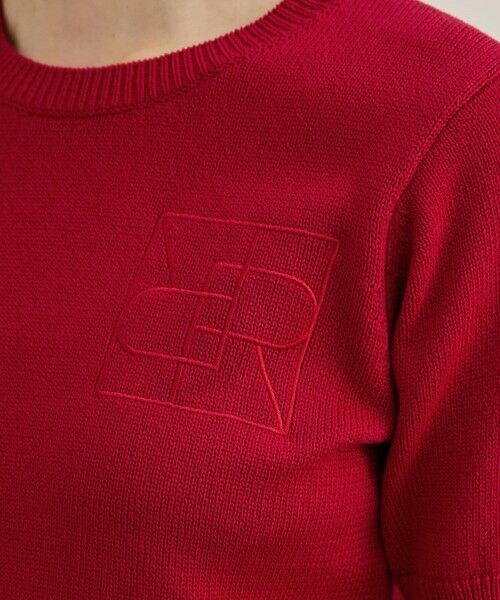 ROPE' / ロペ ニット・セーター | 【洗える】クルーネックミドルゲージ5分袖ニット【オーガニックコットン】/セットイン対応 | 詳細20