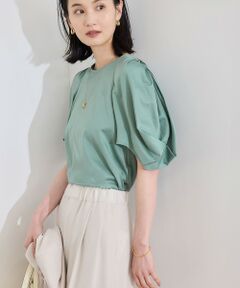 ROPE' / ロペ Tシャツ | 【洗える】クリア天竺ボリュームスリーブプルオーバー【お仕事・通勤対応】