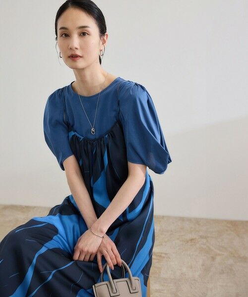 ROPE' / ロペ Tシャツ | 【洗える】クリア天竺ボリュームスリーブプルオーバー【お仕事・通勤対応】 | 詳細1